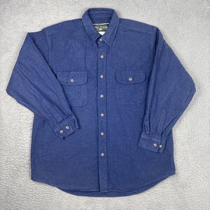 Vintage Field & Stream Men’s XL Blue Button Up Heavy  Flannel Long Sleeve